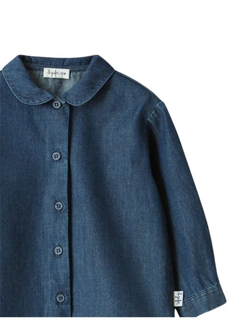 Baby girl's denim cotton shirt IL GUFO | GCL0018/ANDENIM